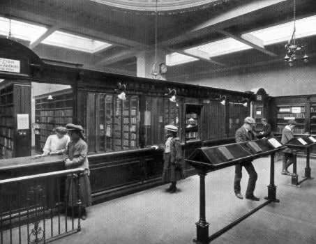Juvenile issue counter at Anderston Library