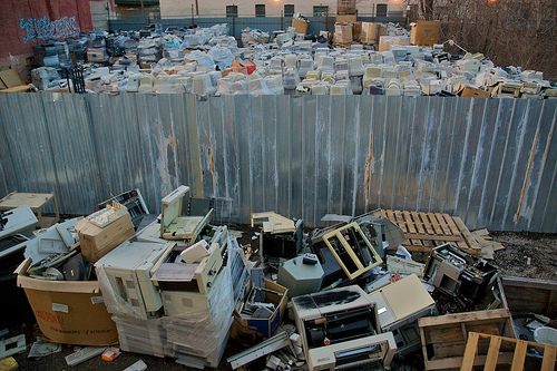 E-waste outside Graffiti Gallery